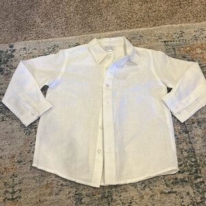 EUC Me Me Linen Boys Dress Shirt Sz 4t